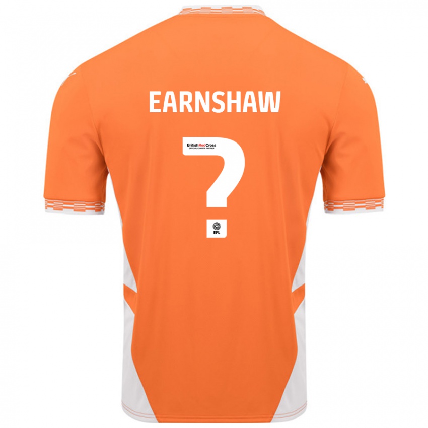 Børn Alice Earnshaw #0 Orange Hvid Hjemmebane Spillertrøjer 2024/25 Trøje T-Shirt