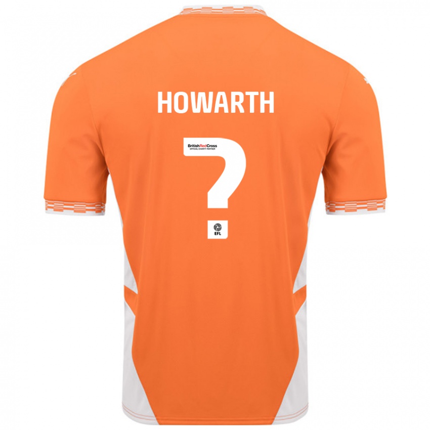 Børn Chloe Howarth #0 Orange Hvid Hjemmebane Spillertrøjer 2024/25 Trøje T-Shirt