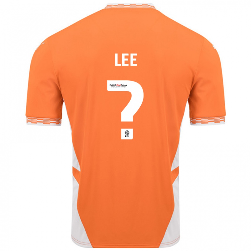 Børn Samantha Lee #0 Orange Hvid Hjemmebane Spillertrøjer 2024/25 Trøje T-Shirt