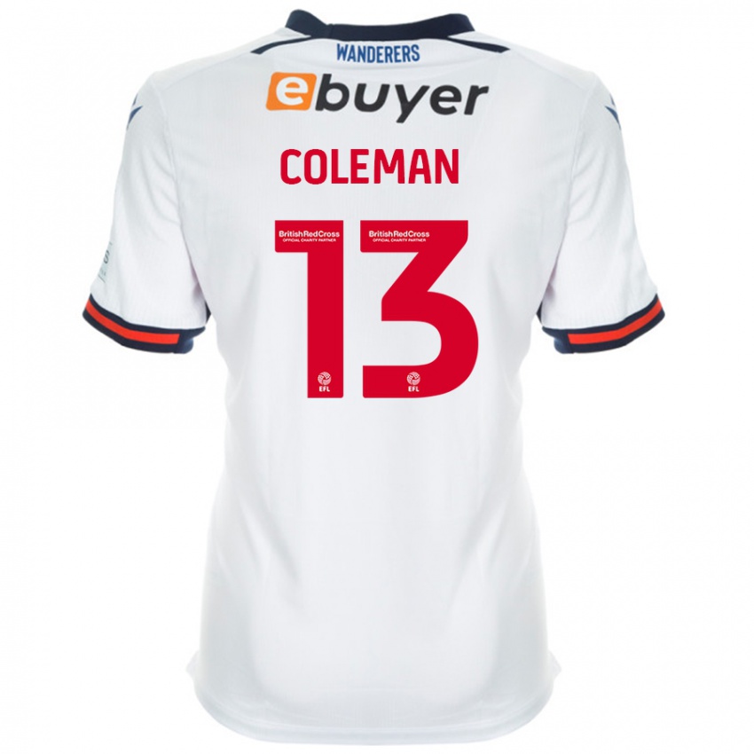 Børn Joel Coleman #13 Hvid Hjemmebane Spillertrøjer 2024/25 Trøje T-Shirt