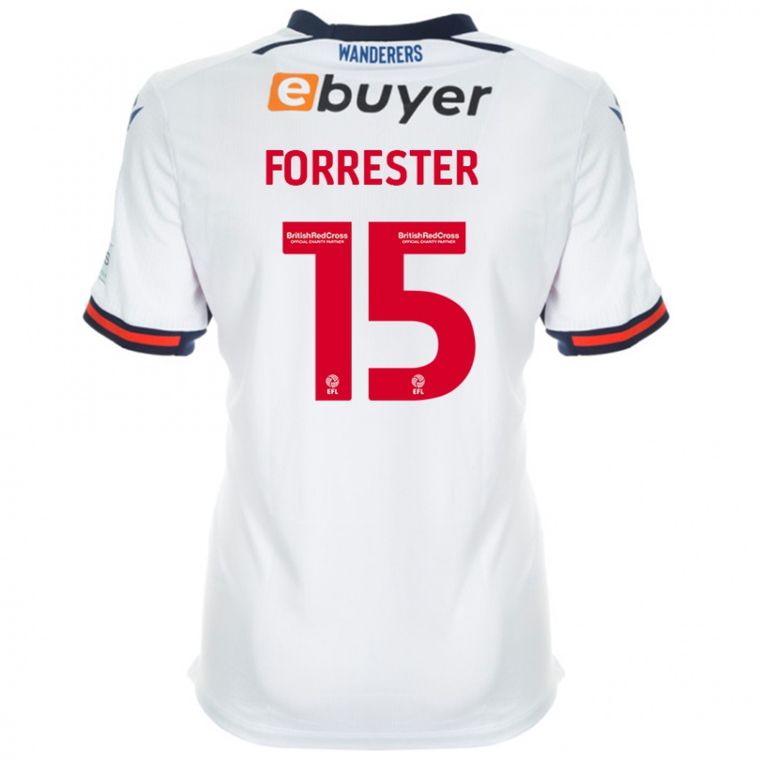 Børn Will Forrester #15 Hvid Hjemmebane Spillertrøjer 2024/25 Trøje T-Shirt