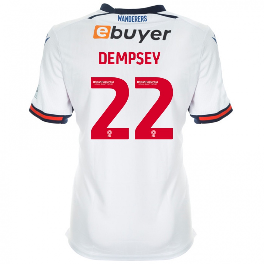 Børn Kyle Dempsey #22 Hvid Hjemmebane Spillertrøjer 2024/25 Trøje T-Shirt