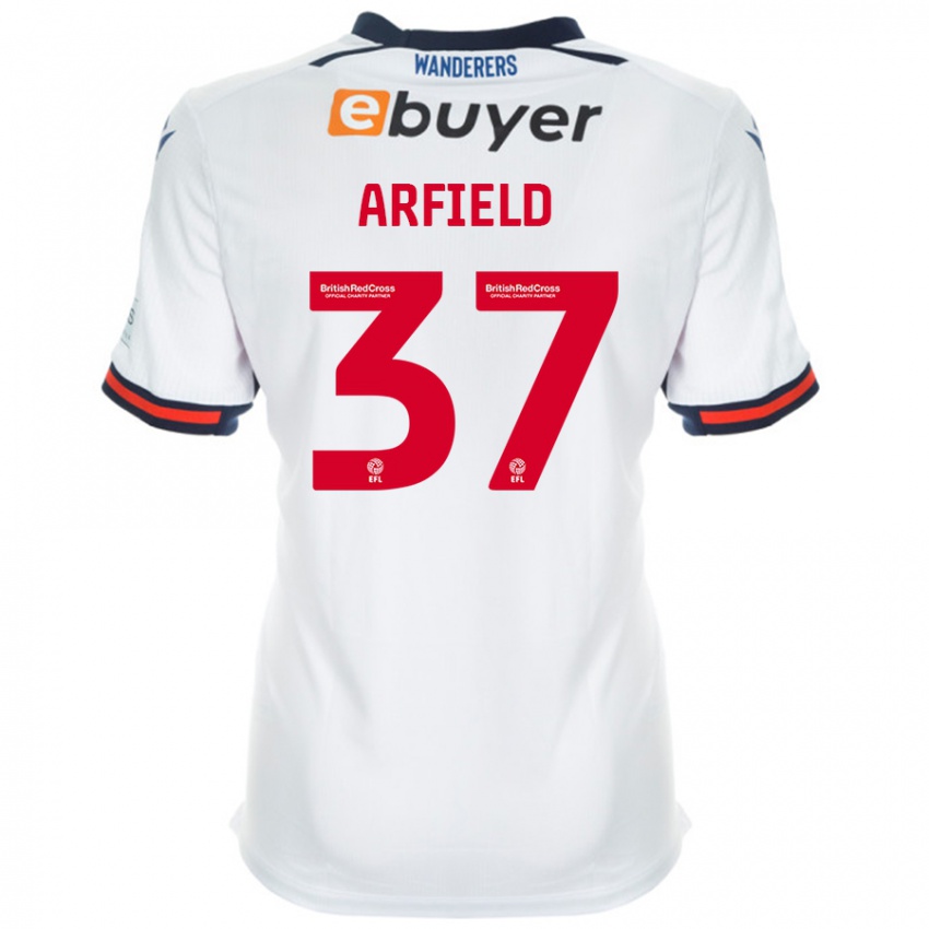 Børn Scott Arfield #37 Hvid Hjemmebane Spillertrøjer 2024/25 Trøje T-Shirt