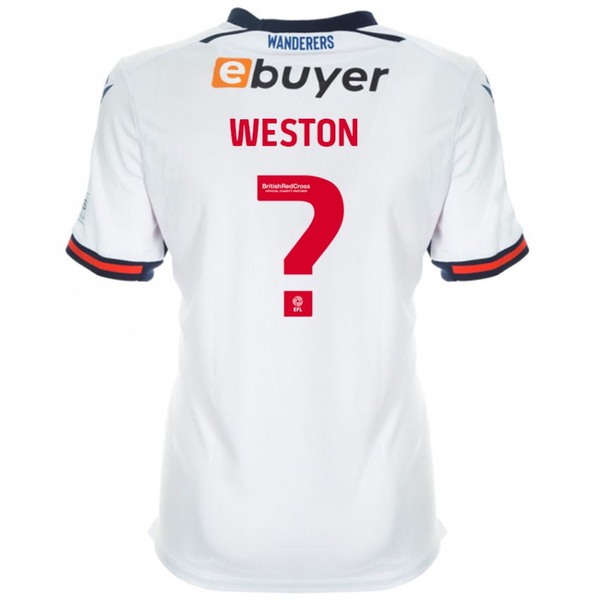 Børn Ajay Weston #0 Hvid Hjemmebane Spillertrøjer 2024/25 Trøje T-Shirt