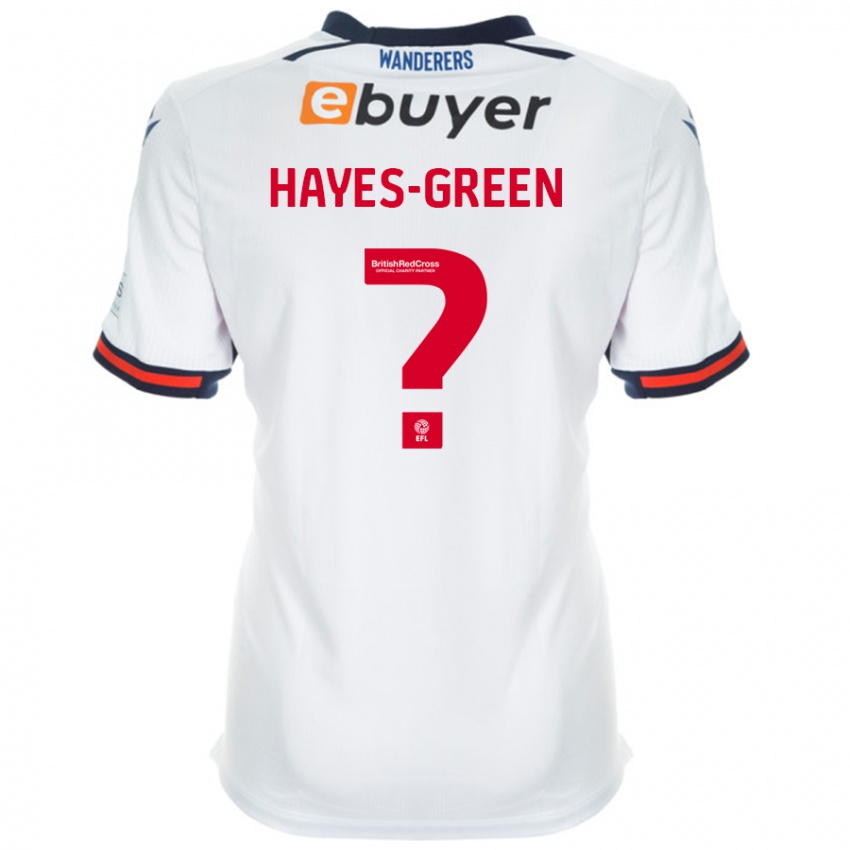 Børn Charlie Hayes-Green #0 Hvid Hjemmebane Spillertrøjer 2024/25 Trøje T-Shirt