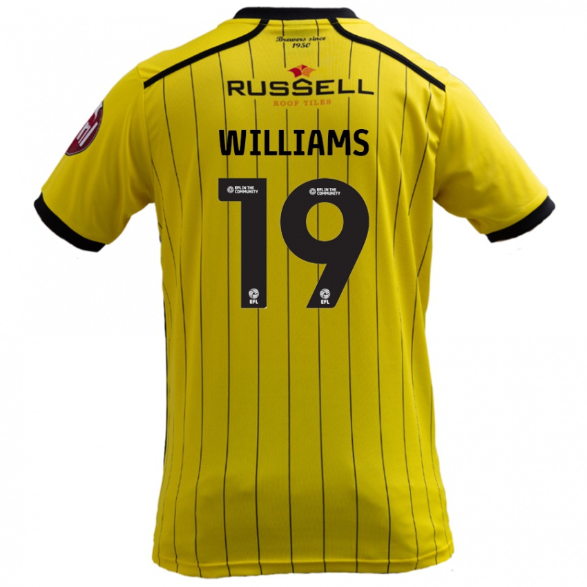 Børn Dylan Williams #19 Gul Hjemmebane Spillertrøjer 2024/25 Trøje T-Shirt