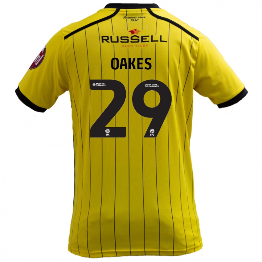 Børn Toby Oakes #29 Gul Hjemmebane Spillertrøjer 2024/25 Trøje T-Shirt