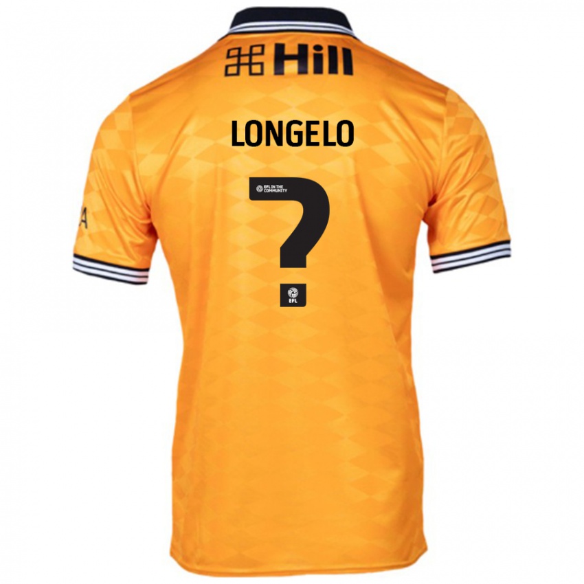 Børn Emmanuel Longelo #0 Orange Hjemmebane Spillertrøjer 2024/25 Trøje T-Shirt