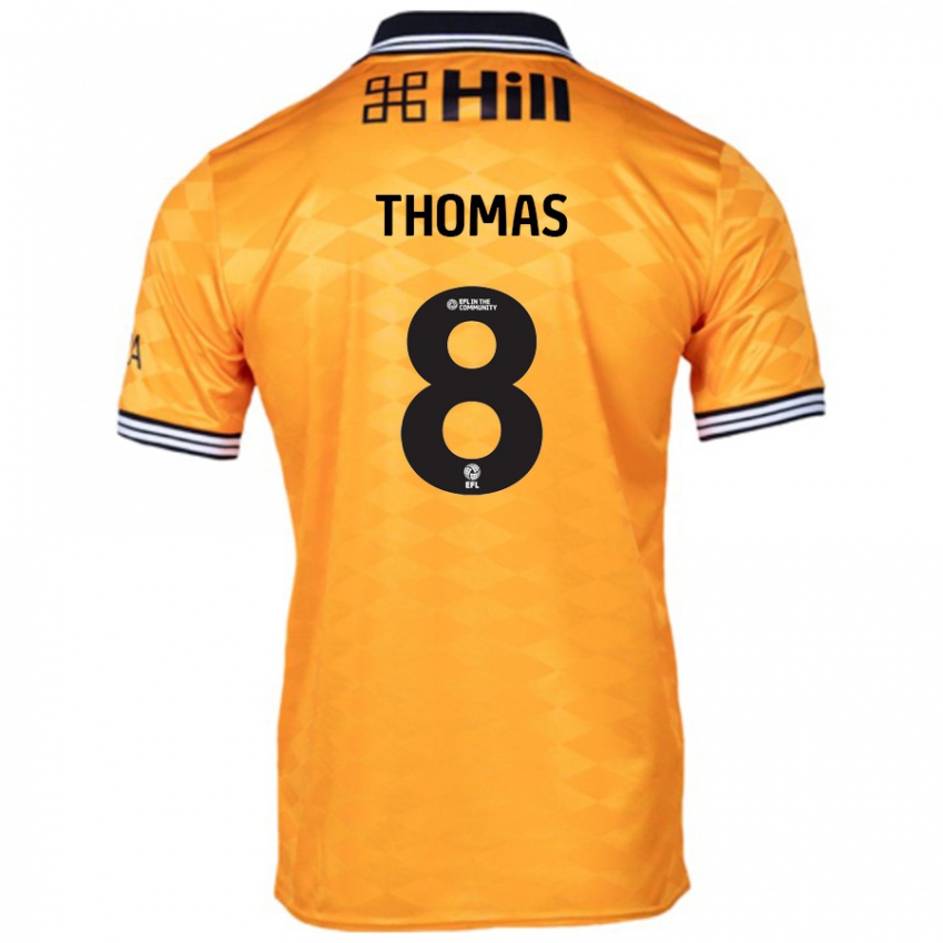 Børn George Thomas #8 Orange Hjemmebane Spillertrøjer 2024/25 Trøje T-Shirt