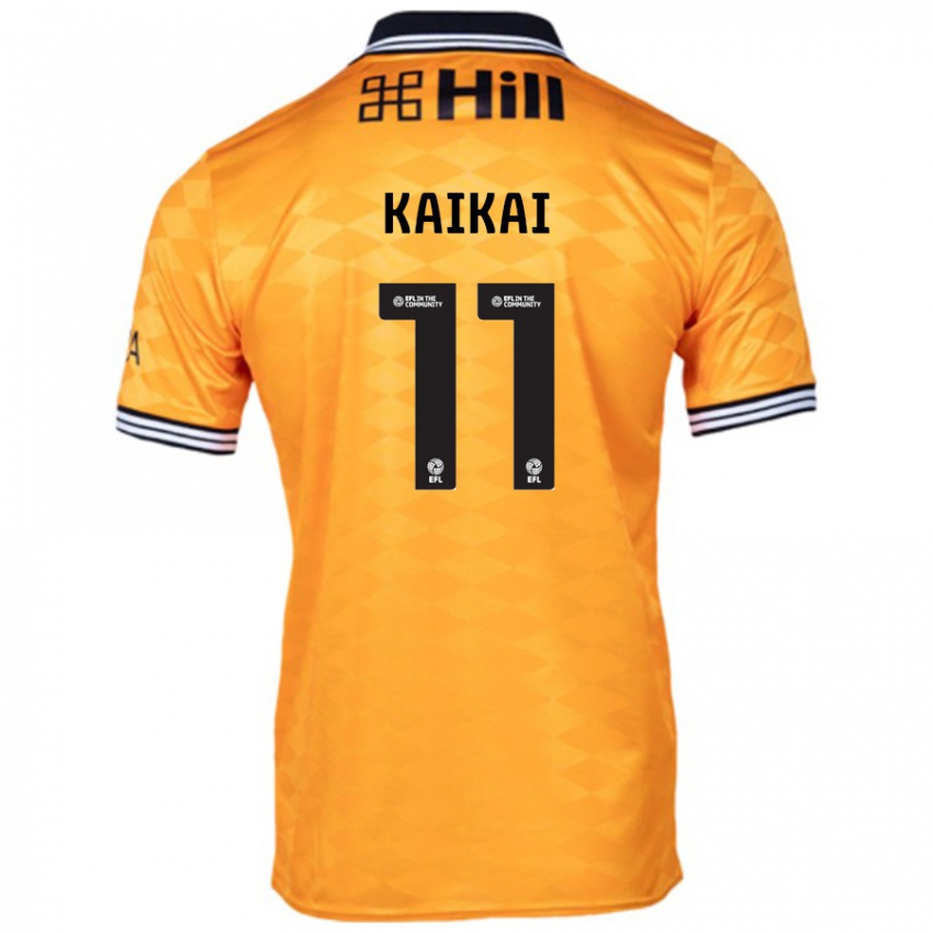 Børn Sullay Kaikai #11 Orange Hjemmebane Spillertrøjer 2024/25 Trøje T-Shirt