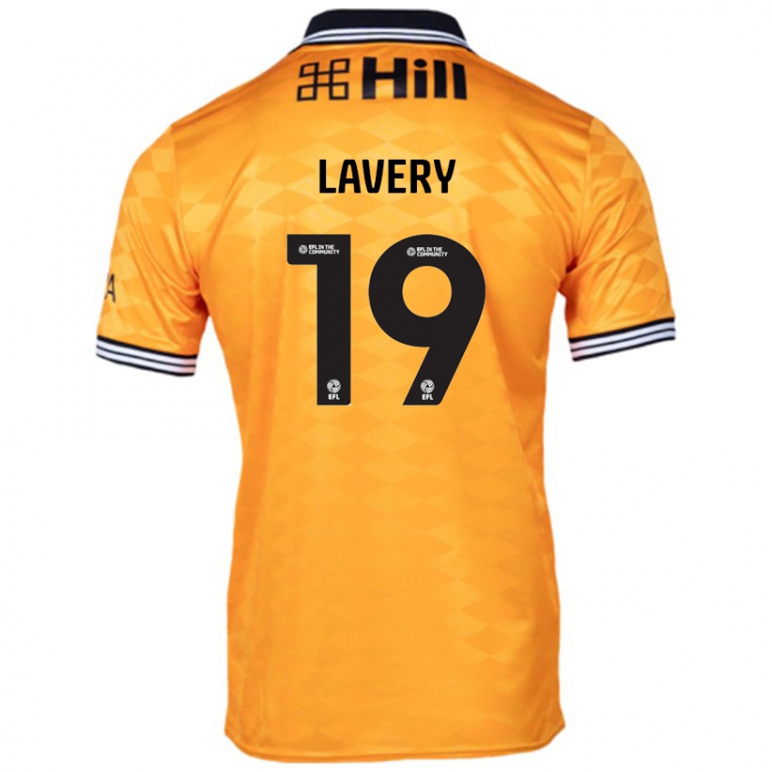 Børn Shayne Lavery #19 Orange Hjemmebane Spillertrøjer 2024/25 Trøje T-Shirt