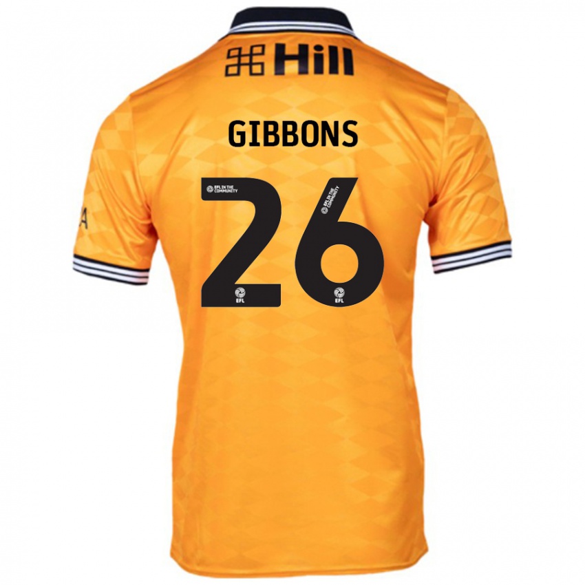 Børn James Gibbons #26 Orange Hjemmebane Spillertrøjer 2024/25 Trøje T-Shirt