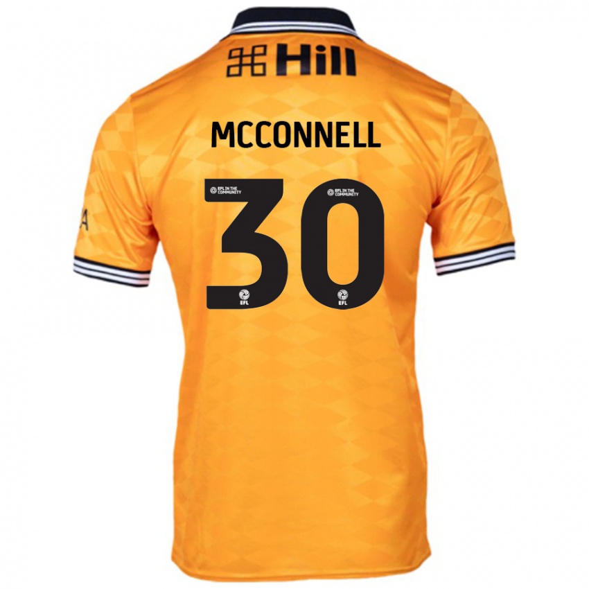 Børn Glenn Mcconnell #30 Orange Hjemmebane Spillertrøjer 2024/25 Trøje T-Shirt