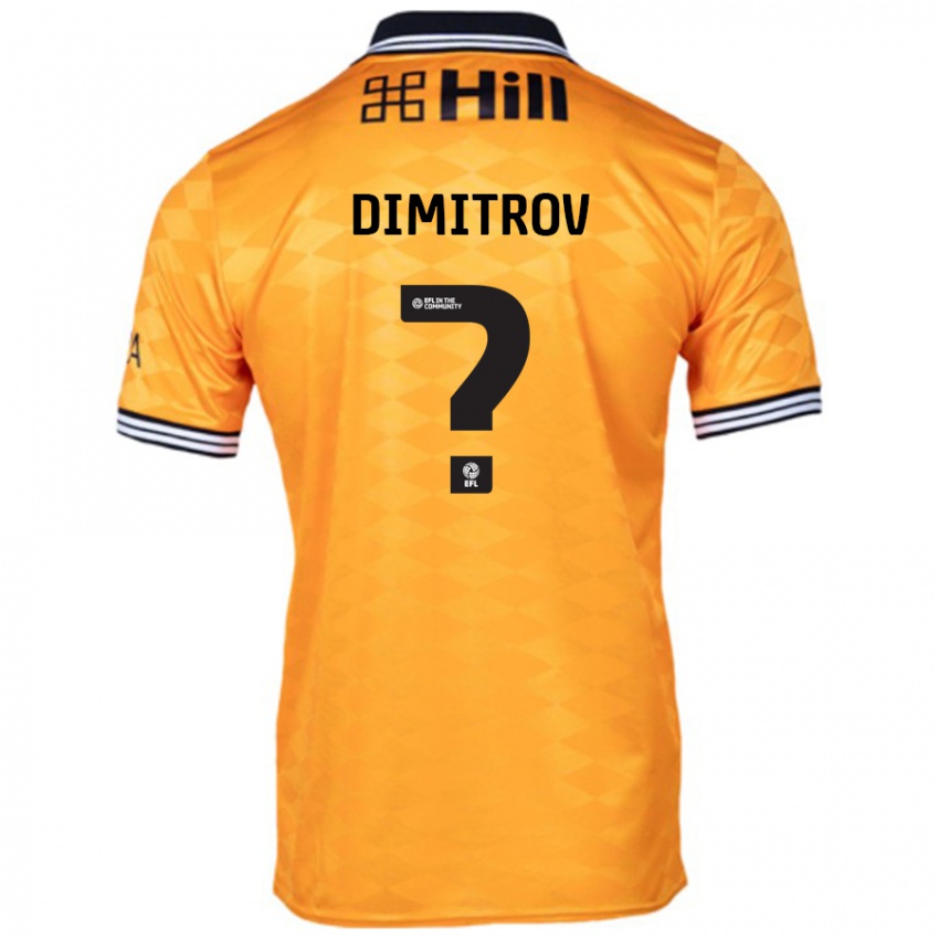 Børn Aleksandar Dimitrov #0 Orange Hjemmebane Spillertrøjer 2024/25 Trøje T-Shirt