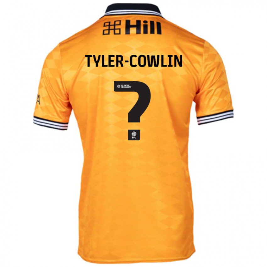 Børn Danny Tyler-Cowlin #0 Orange Hjemmebane Spillertrøjer 2024/25 Trøje T-Shirt