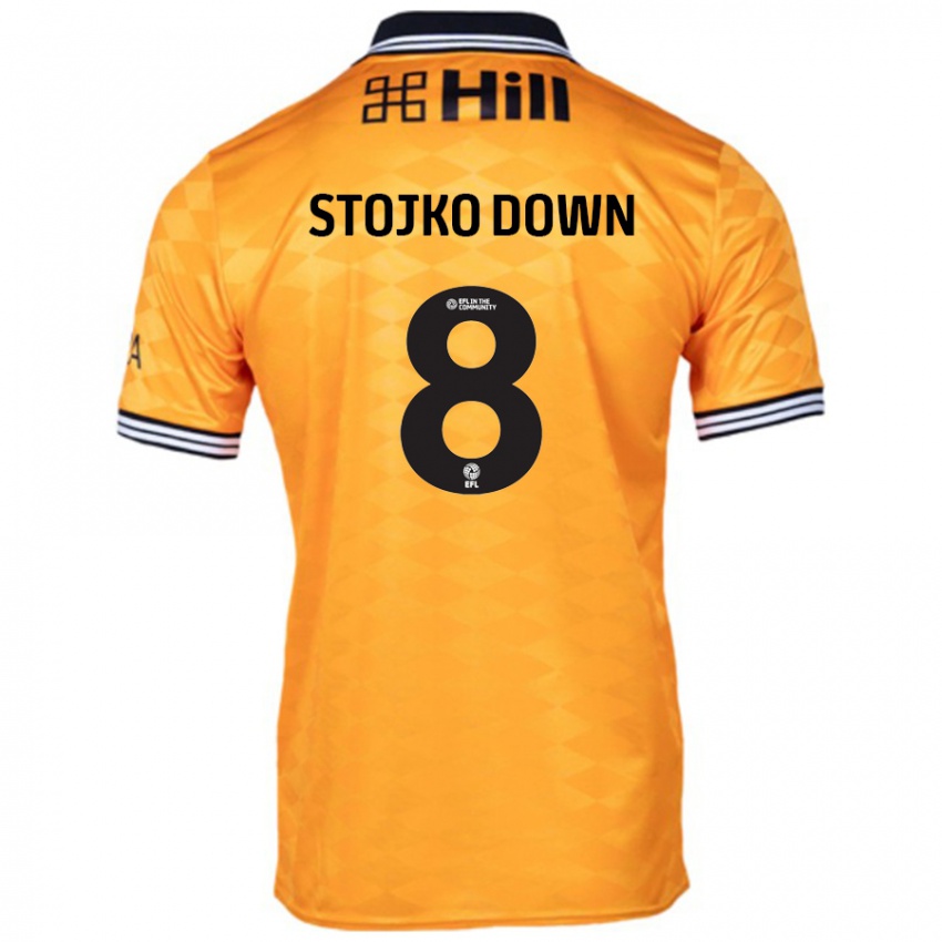 Børn Alysha Stojko-Down #8 Orange Hjemmebane Spillertrøjer 2024/25 Trøje T-Shirt