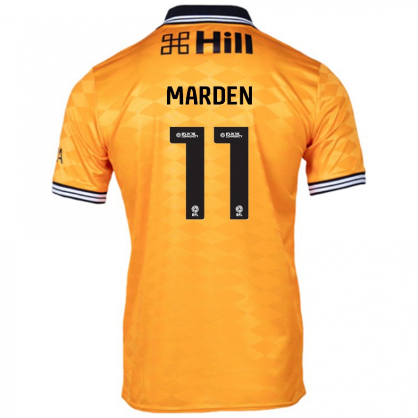 Børn Ella Marden #11 Orange Hjemmebane Spillertrøjer 2024/25 Trøje T-Shirt