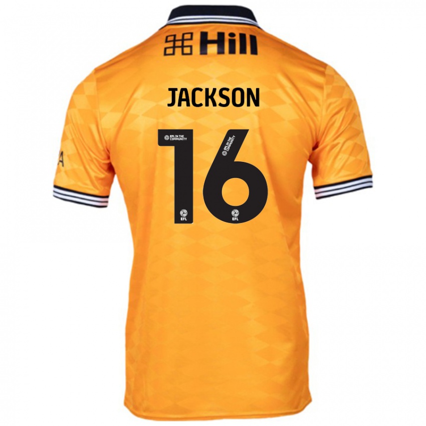 Børn Abbie Jackson #16 Orange Hjemmebane Spillertrøjer 2024/25 Trøje T-Shirt