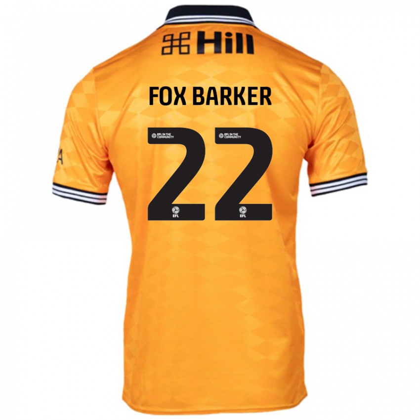 Børn Mistie Fox-Barker #22 Orange Hjemmebane Spillertrøjer 2024/25 Trøje T-Shirt