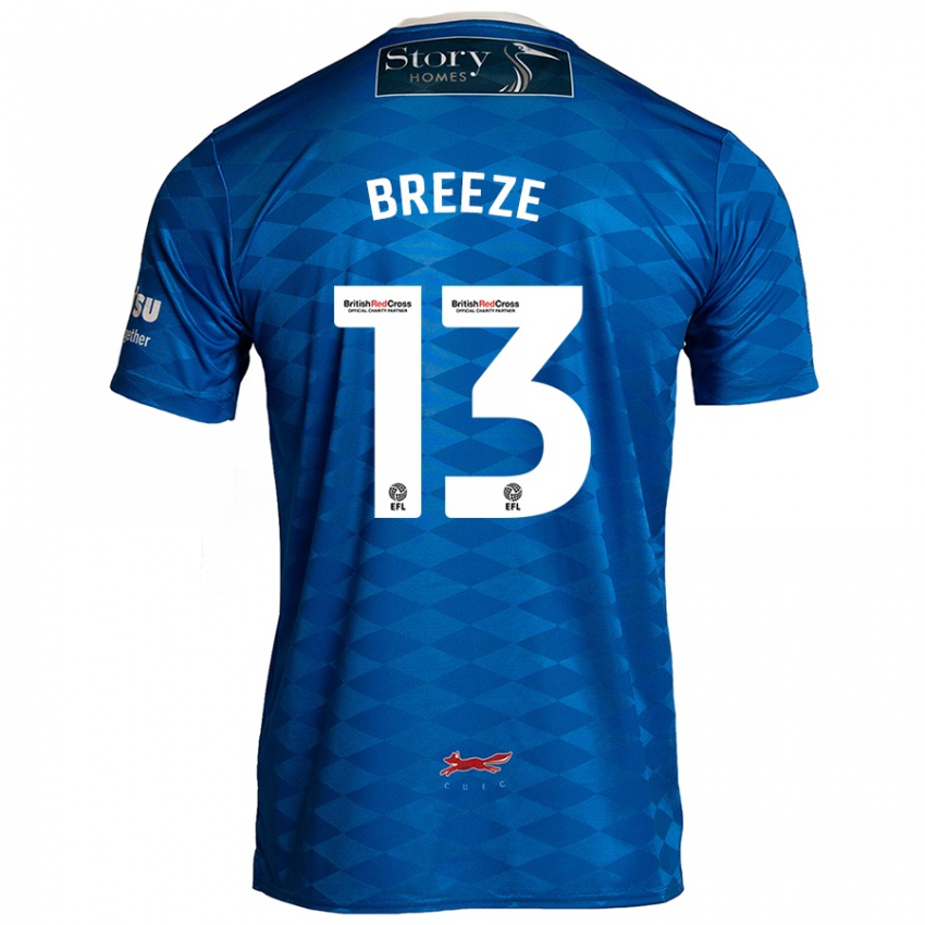 Børn Gabriel Breeze #13 Blå Hjemmebane Spillertrøjer 2024/25 Trøje T-Shirt