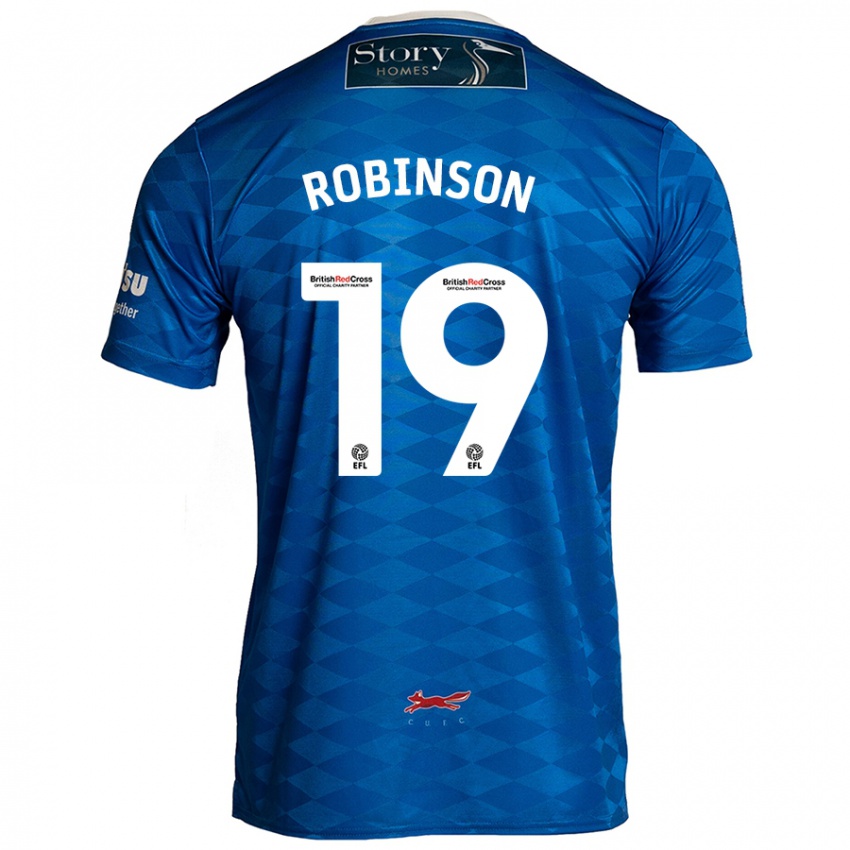 Børn Jack Robinson #19 Blå Hjemmebane Spillertrøjer 2024/25 Trøje T-Shirt