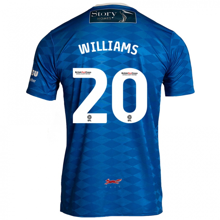 Børn Ben Williams #20 Blå Hjemmebane Spillertrøjer 2024/25 Trøje T-Shirt