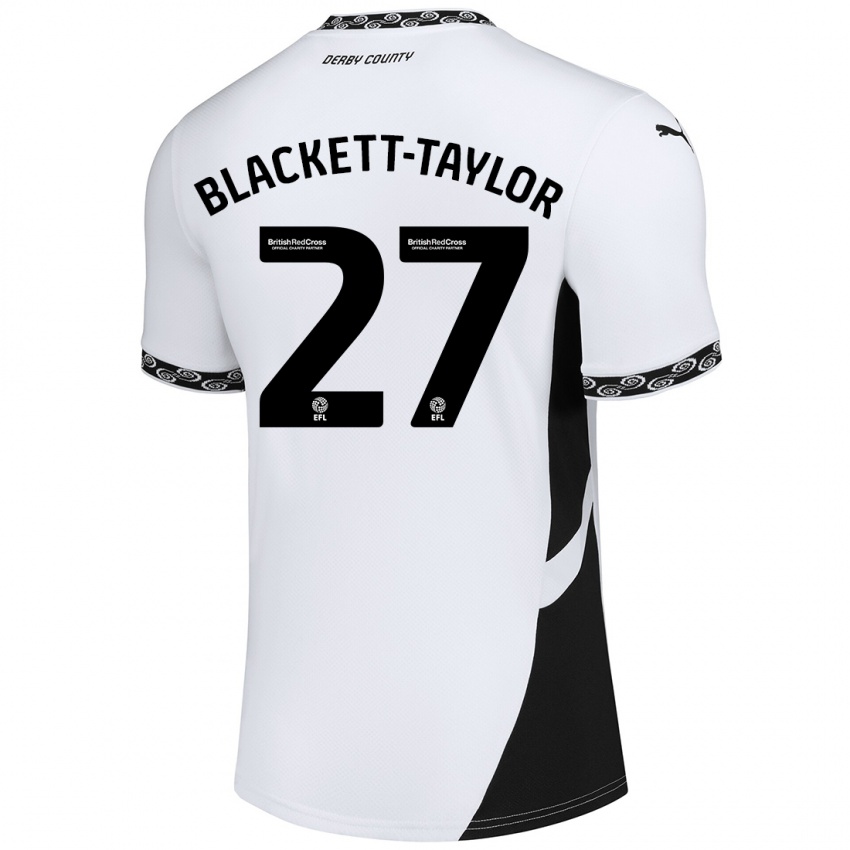 Børn Corey Blackett-Taylor #27 Hvid Sort Hjemmebane Spillertrøjer 2024/25 Trøje T-Shirt