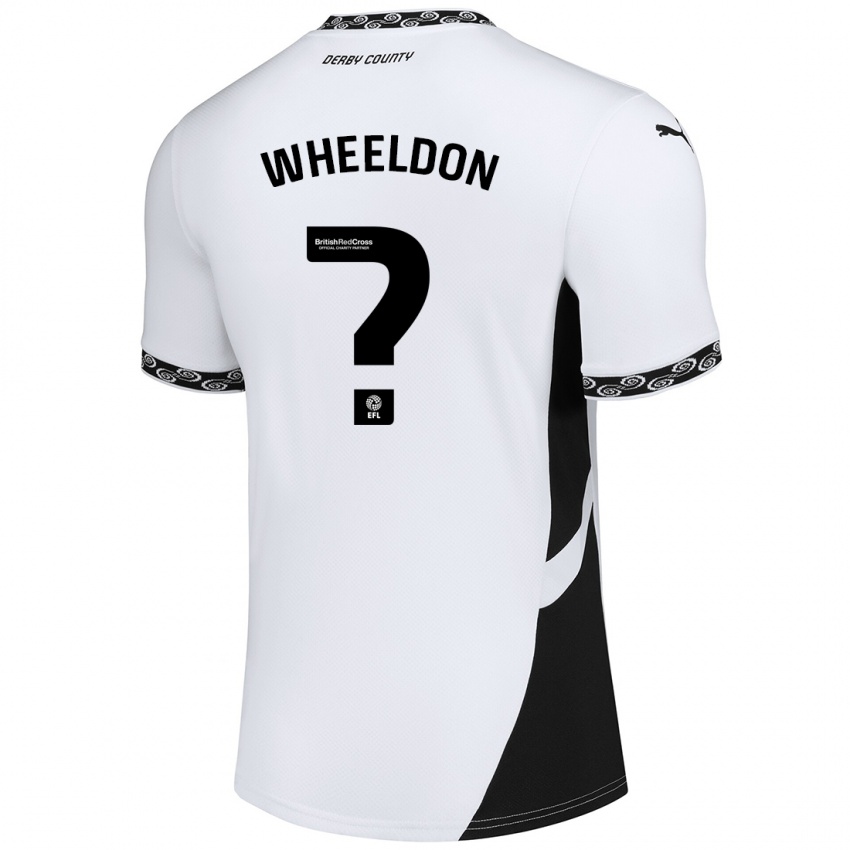 Børn Lennon Wheeldon #0 Hvid Sort Hjemmebane Spillertrøjer 2024/25 Trøje T-Shirt