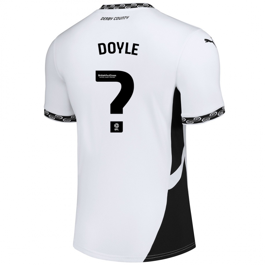 Børn Aj Doyle #0 Hvid Sort Hjemmebane Spillertrøjer 2024/25 Trøje T-Shirt