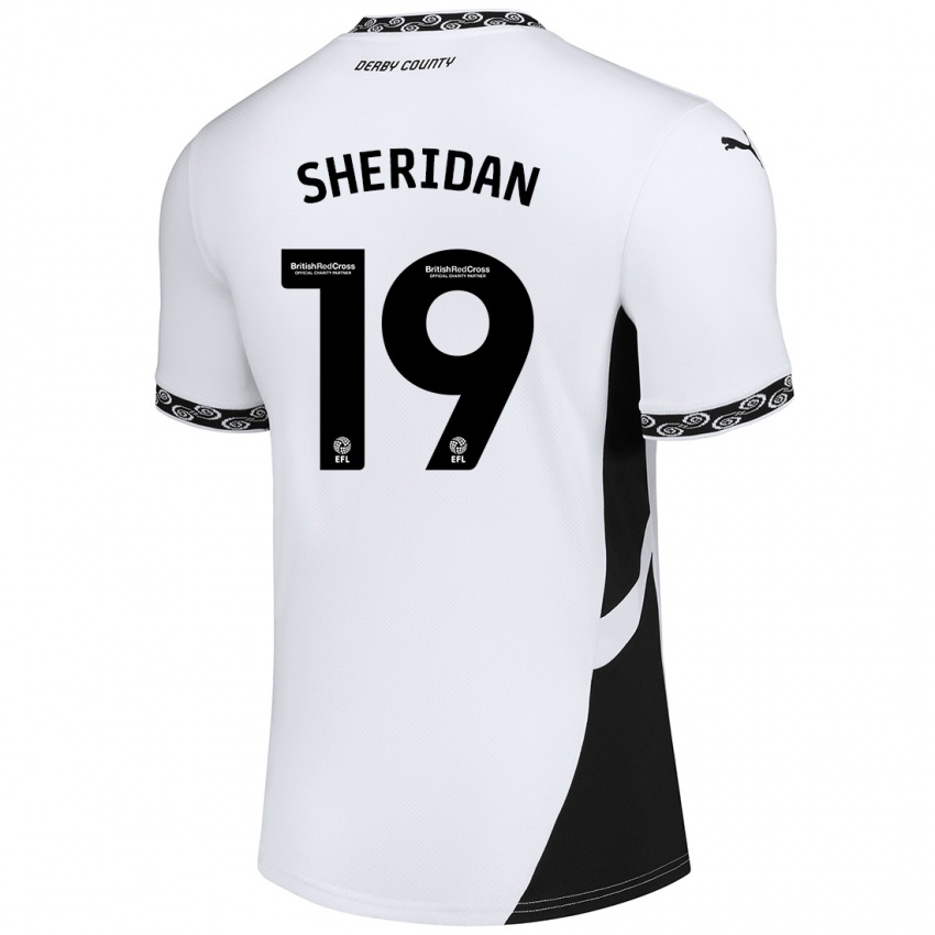 Børn Isabel Sheridan #19 Hvid Sort Hjemmebane Spillertrøjer 2024/25 Trøje T-Shirt