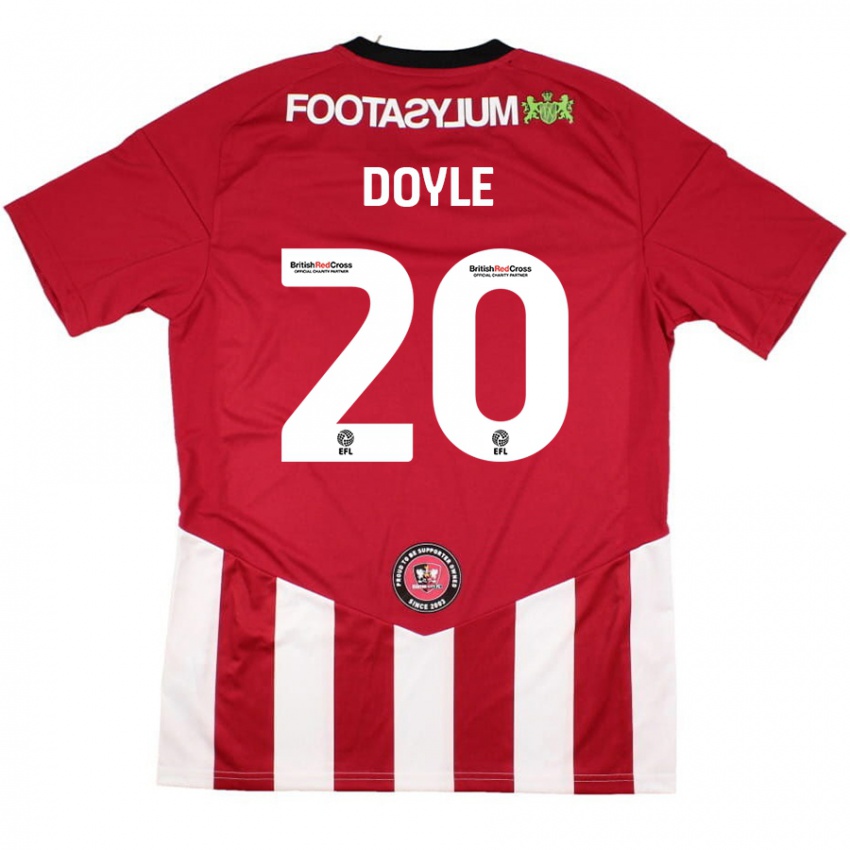 Børn Kamari Doyle #20 Rød Hvid Hjemmebane Spillertrøjer 2024/25 Trøje T-Shirt