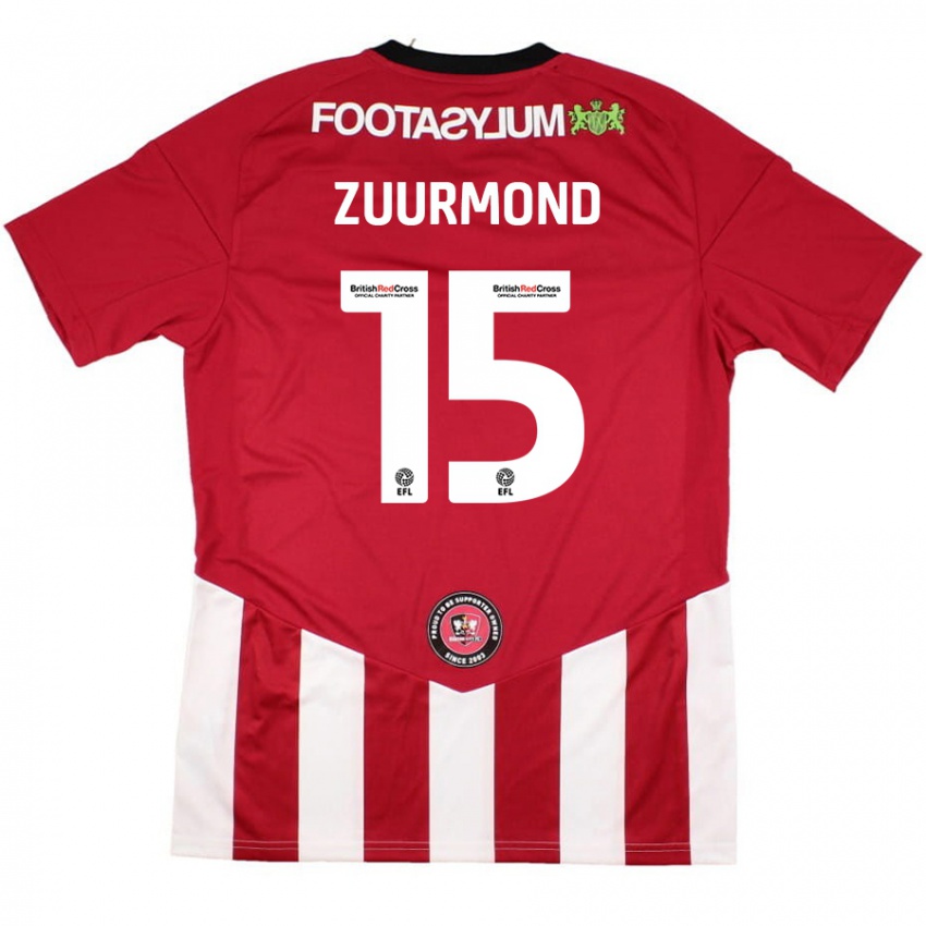 Børn Ishbel Zuurmond #15 Rød Hvid Hjemmebane Spillertrøjer 2024/25 Trøje T-Shirt