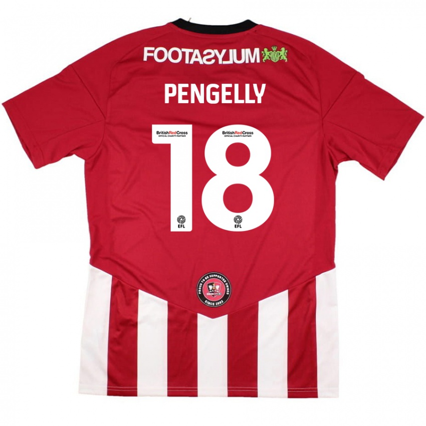 Børn Connie Pengelly #18 Rød Hvid Hjemmebane Spillertrøjer 2024/25 Trøje T-Shirt