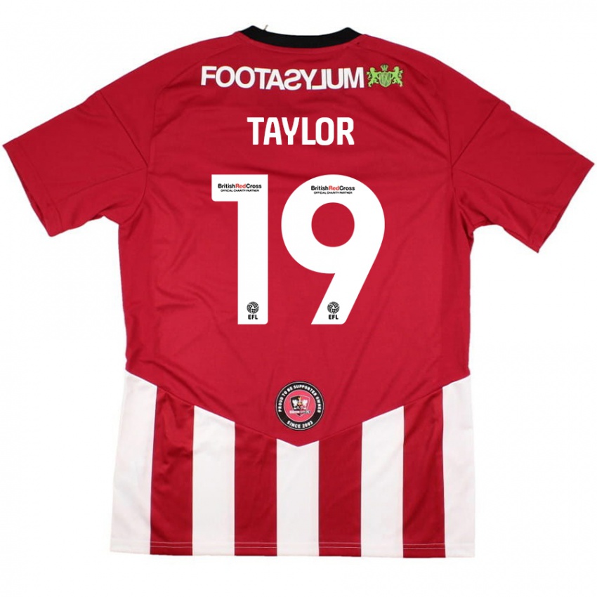 Børn Mollie Taylor #19 Rød Hvid Hjemmebane Spillertrøjer 2024/25 Trøje T-Shirt