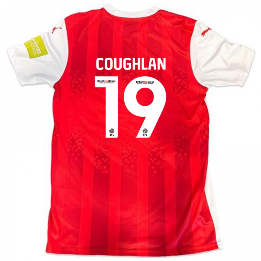 Børn Ronan Coughlan #19 Rød Hvid Hjemmebane Spillertrøjer 2024/25 Trøje T-Shirt