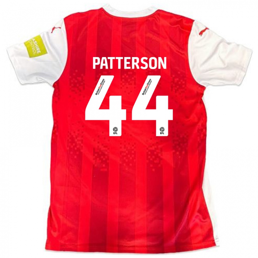 Børn Phoenix Patterson #44 Rød Hvid Hjemmebane Spillertrøjer 2024/25 Trøje T-Shirt