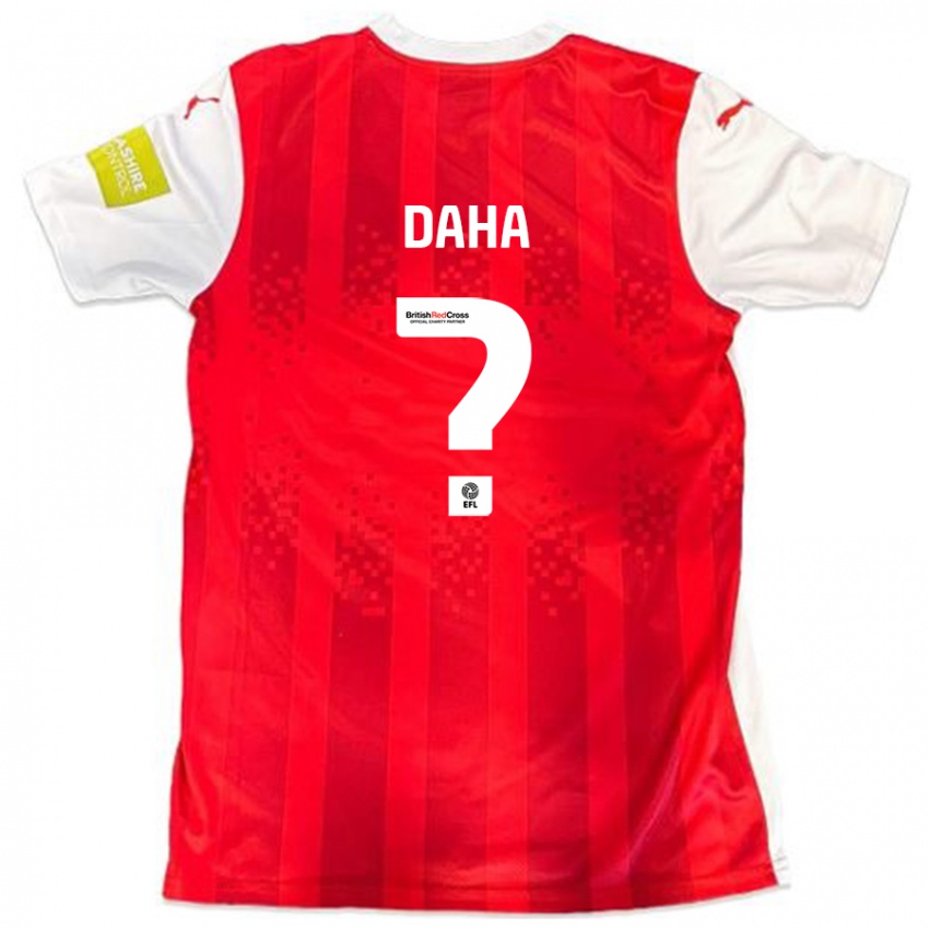 Børn Hermann Daha #0 Rød Hvid Hjemmebane Spillertrøjer 2024/25 Trøje T-Shirt