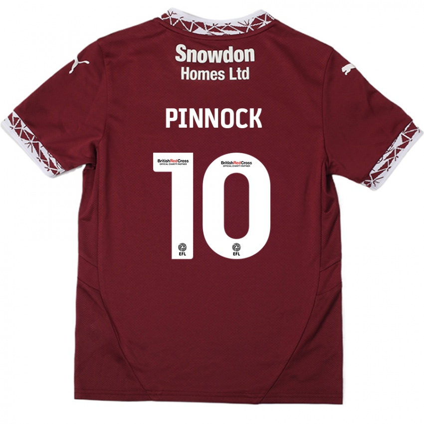 Børn Mitch Pinnock #10 Bourgogne Hjemmebane Spillertrøjer 2024/25 Trøje T-Shirt