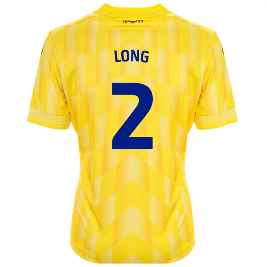 Børn Sam Long #2 Gul Hjemmebane Spillertrøjer 2024/25 Trøje T-Shirt