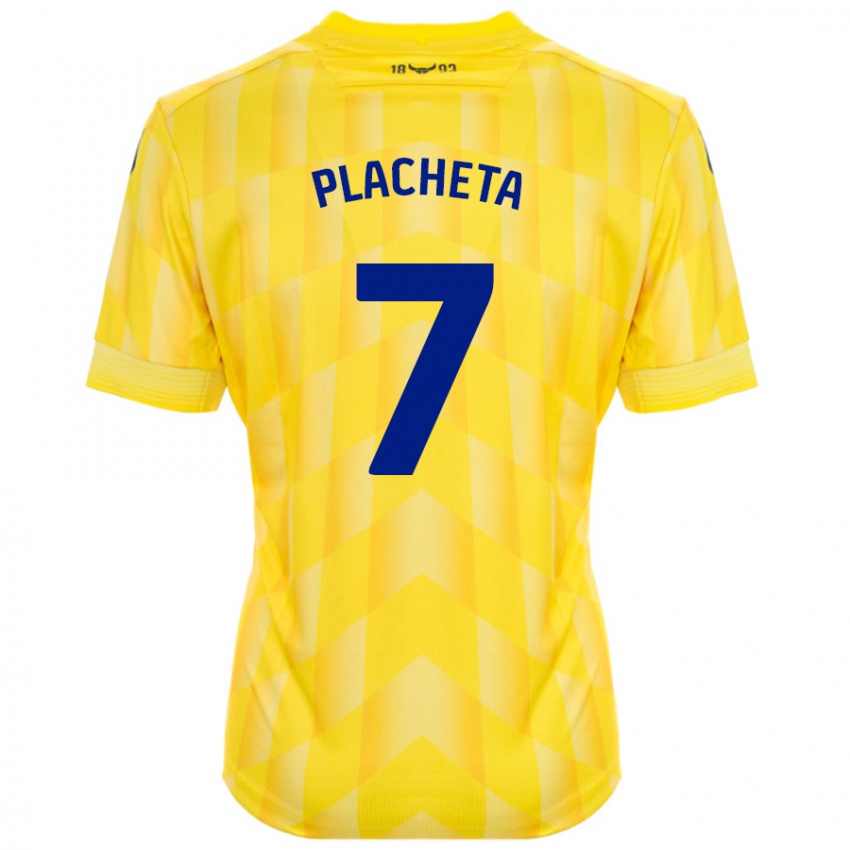 Børn Przemyslaw Placheta #7 Gul Hjemmebane Spillertrøjer 2024/25 Trøje T-Shirt