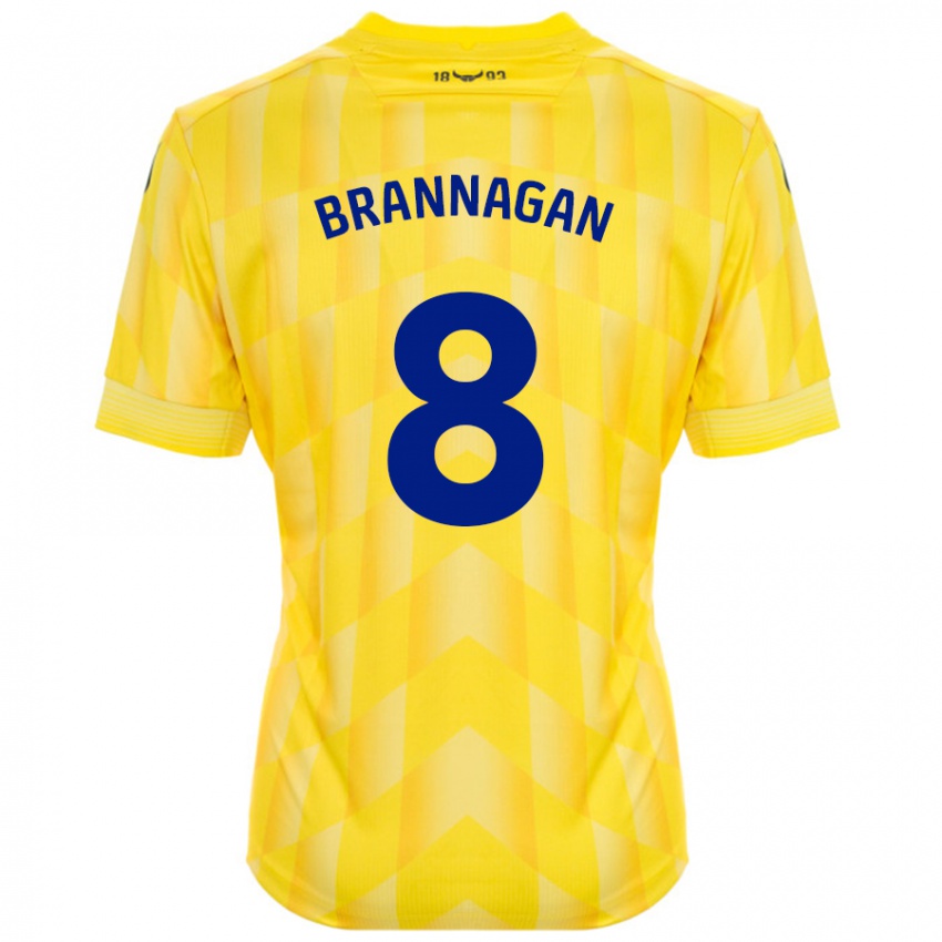 Børn Cameron Brannagan #8 Gul Hjemmebane Spillertrøjer 2024/25 Trøje T-Shirt