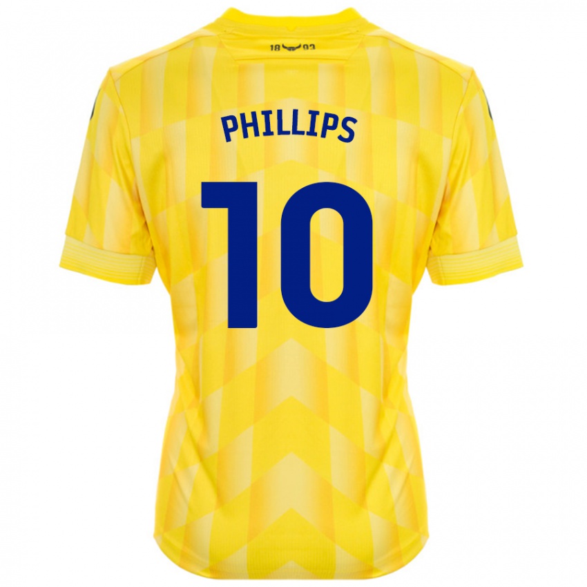 Børn Matt Phillips #10 Gul Hjemmebane Spillertrøjer 2024/25 Trøje T-Shirt