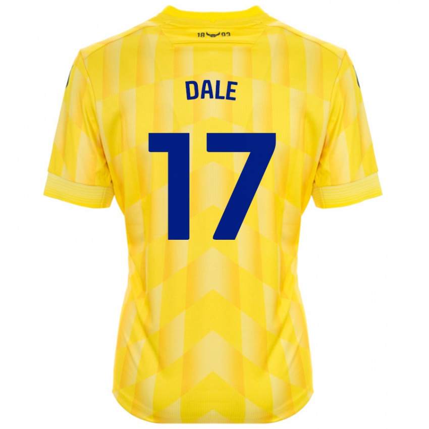 Børn Owen Dale #17 Gul Hjemmebane Spillertrøjer 2024/25 Trøje T-Shirt