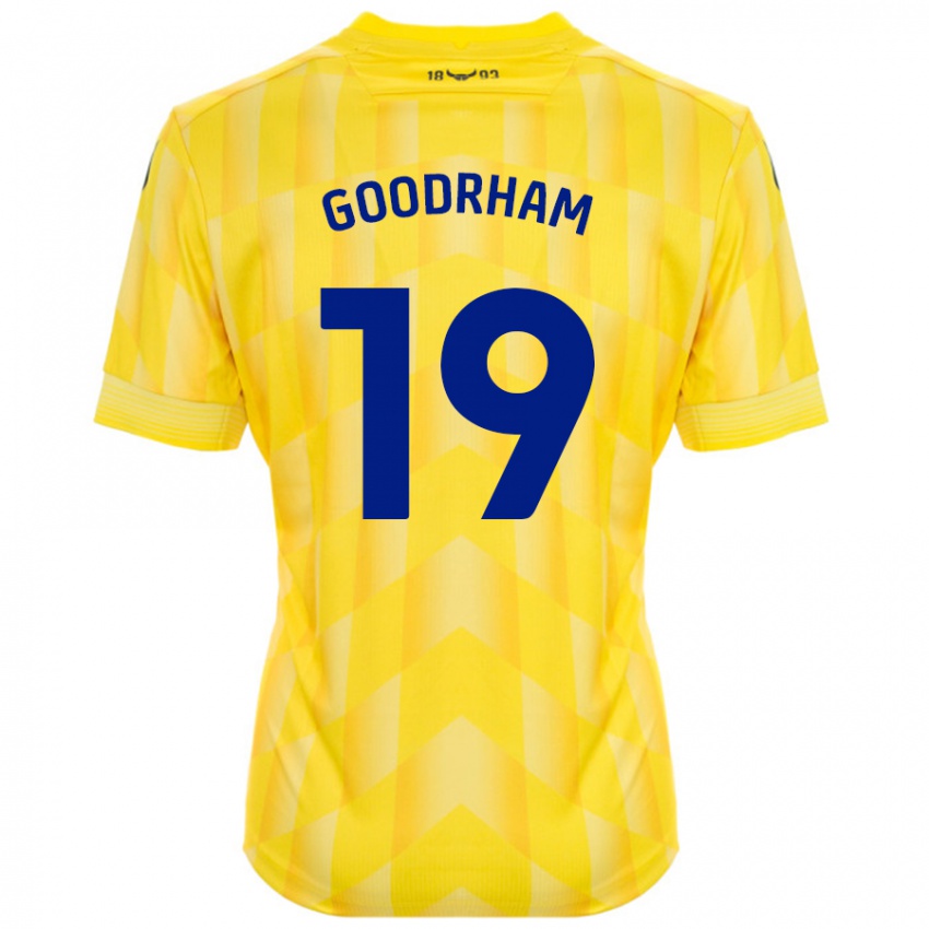 Børn Tyler Goodrham #19 Gul Hjemmebane Spillertrøjer 2024/25 Trøje T-Shirt