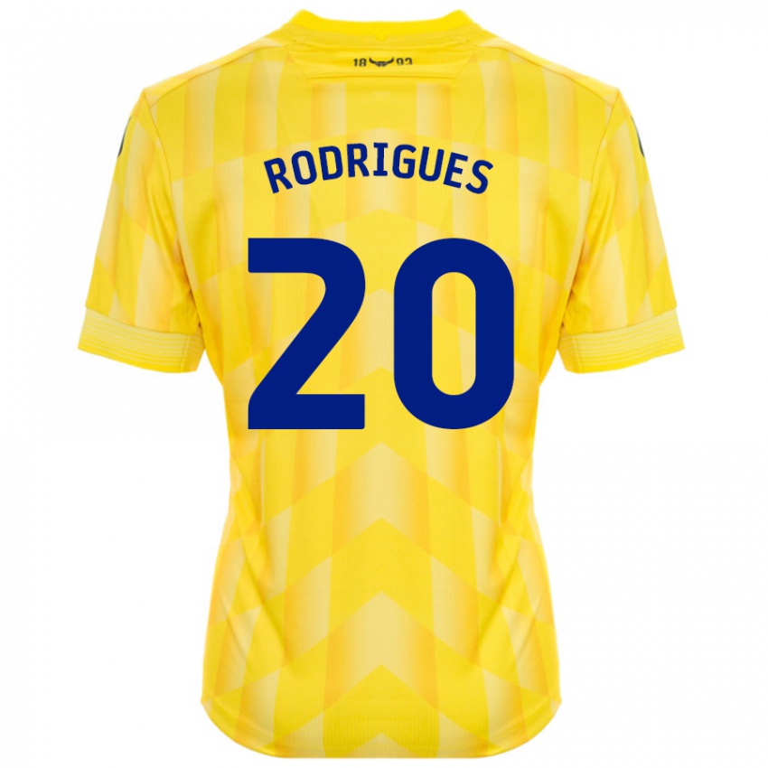 Børn Rúben Rodrigues #20 Gul Hjemmebane Spillertrøjer 2024/25 Trøje T-Shirt