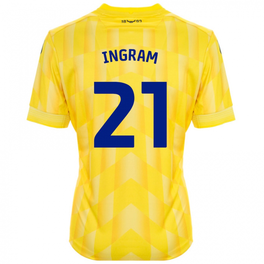 Børn Matt Ingram #21 Gul Hjemmebane Spillertrøjer 2024/25 Trøje T-Shirt