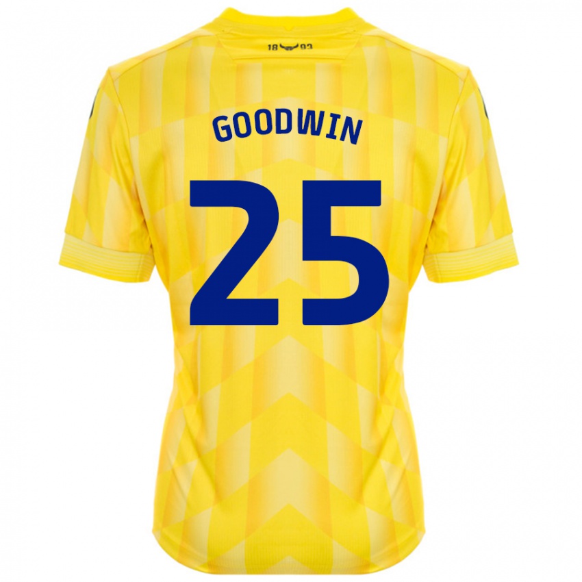 Børn Will Goodwin #25 Gul Hjemmebane Spillertrøjer 2024/25 Trøje T-Shirt