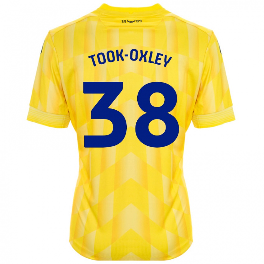 Børn Zaide Took-Oxley #38 Gul Hjemmebane Spillertrøjer 2024/25 Trøje T-Shirt