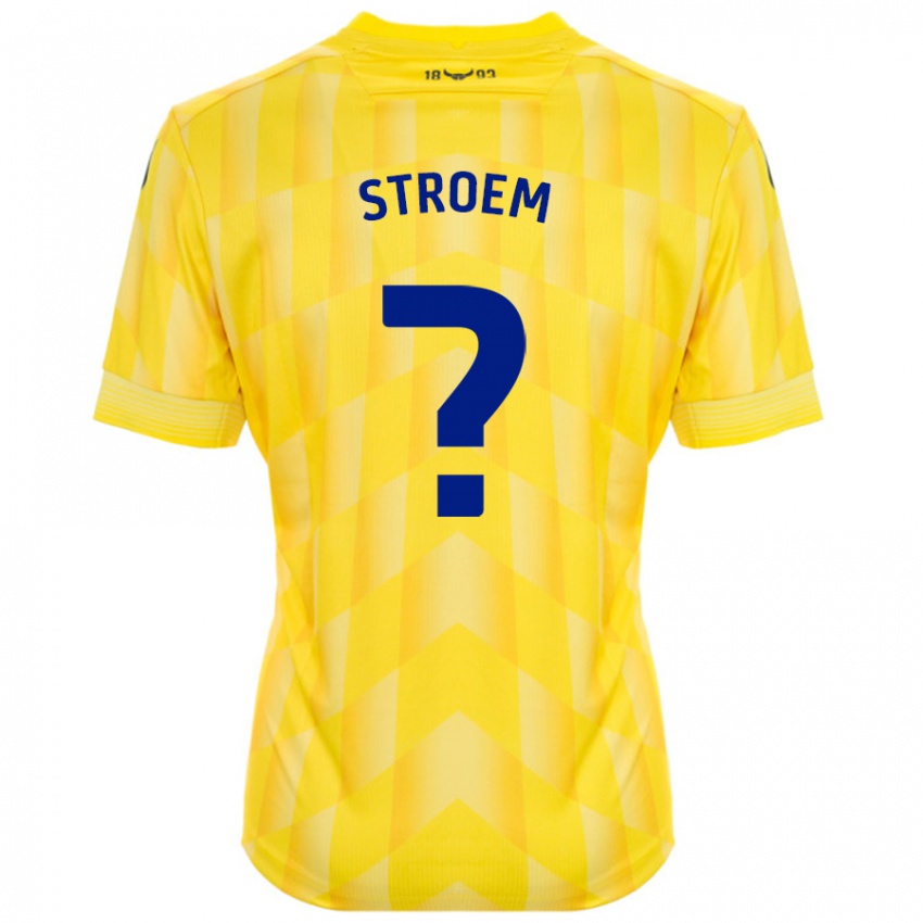 Børn Lena Stroem #0 Gul Hjemmebane Spillertrøjer 2024/25 Trøje T-Shirt