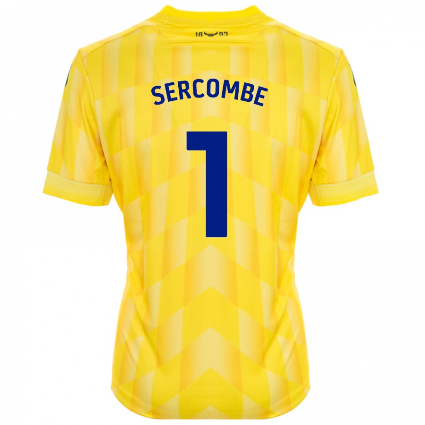 Børn Paris Sercombe #1 Gul Hjemmebane Spillertrøjer 2024/25 Trøje T-Shirt